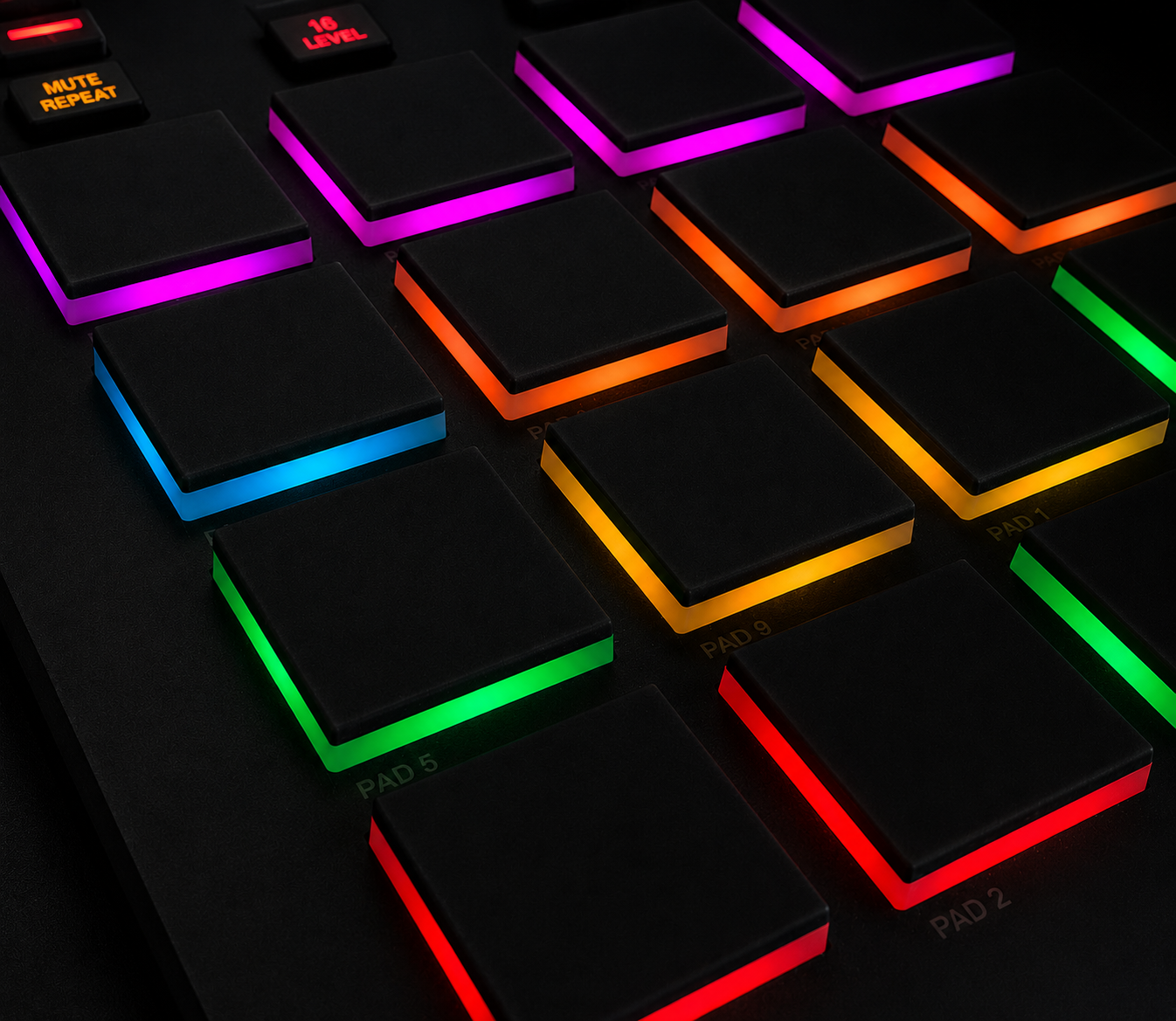 Kit Maker color-coded drum pads